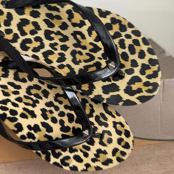 Kate Spade New York Nova Leopard Print Flip Flops- SZ W 9 - Picture 6 of 11